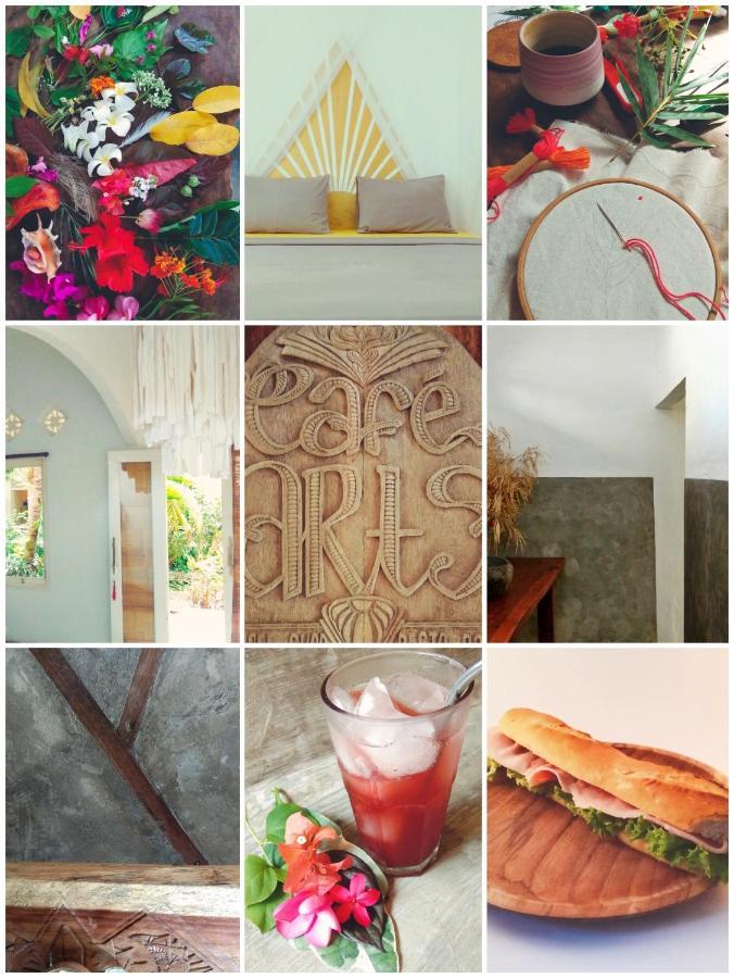 Bed and Breakfast Cafe Des Arts Gili Air Exterior foto